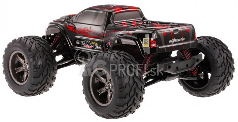 RC auto X9115 Challenger monster, červená + náhradná batéria