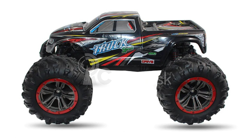 RC monster truck 9125, červená + náhradná batéria