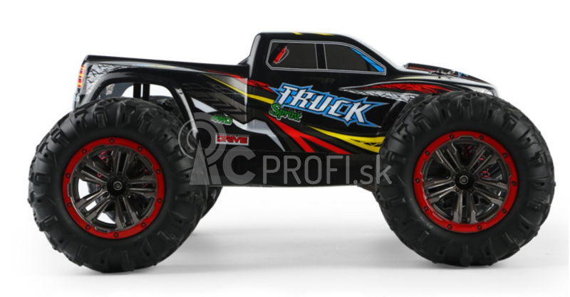 RC monster truck 9125, červená + náhradná batéria