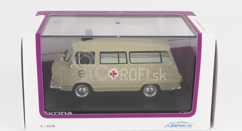 Abrex Škoda 1203 Minibus Ambulance 1974 1:43 Béžová