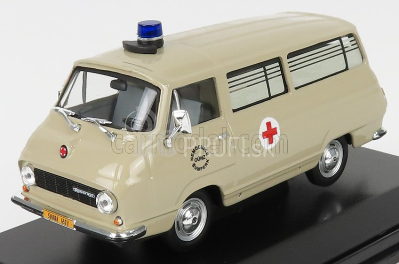 Abrex Škoda 1203 Minibus Ambulance 1974 1:43 Béžová