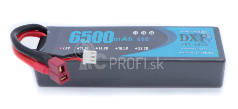 Akumulátor 7,4 V 6500 mAh Li-Pol 60C/200C Dean-T