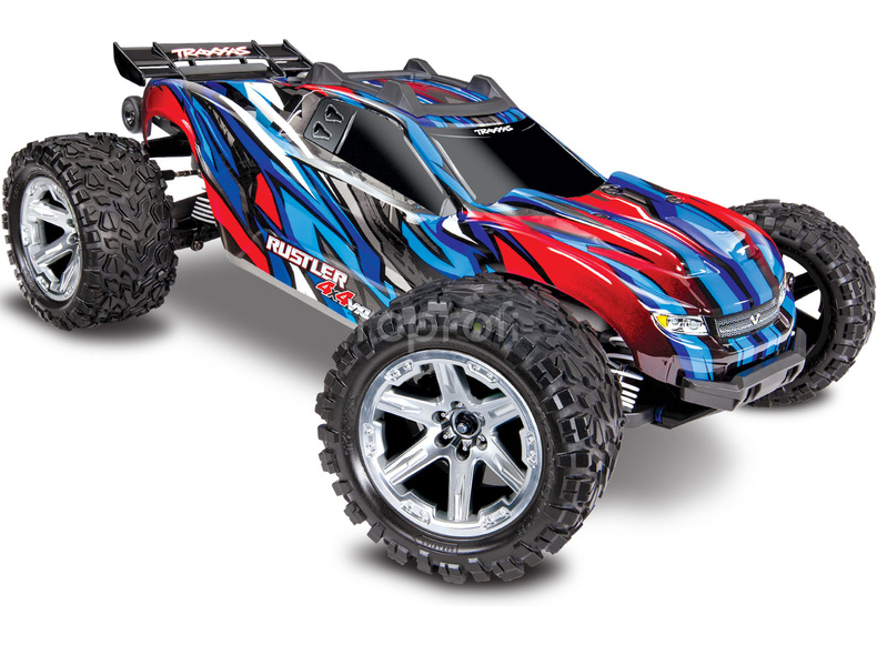 BAZAR - RC auto Traxxas Rustler 1:10 VXL 4WD TQi RTR, modré