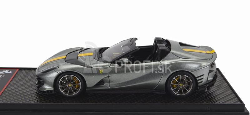 Bbr-models Ferrari 812 Competizione A Spider 2022 1:43 Grigio Coburn - Grey Met Yellow