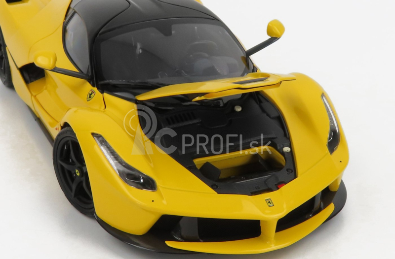 Bbr-models Ferrari Laferrari 2013 - Čierne kolesá 1:18 Giallo Modena - Žlto-čierna