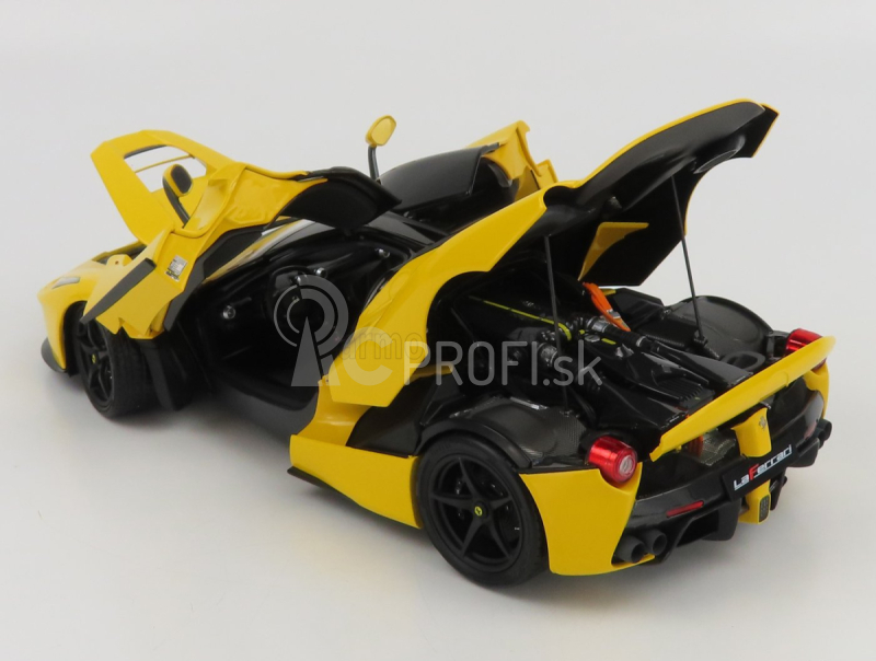 Bbr-models Ferrari Laferrari 2013 - Čierne kolesá 1:18 Giallo Modena - Žlto-čierna