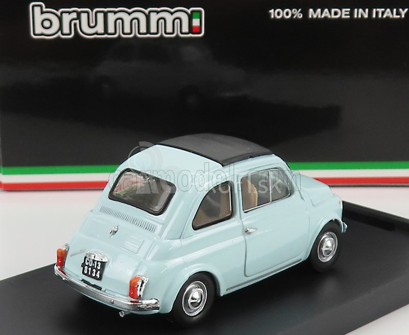 Brumm Fiat 500f Tetto Chiuso - uzavretý 1965 1:43 Azzurro Acquamarina