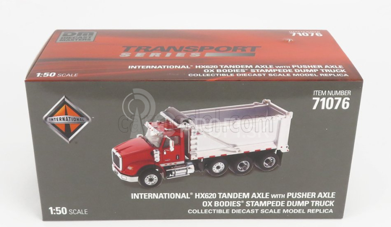 Dm-models International Hk620 Truck Cassone Ribaltabile 4-assi 2010 1:50 červená