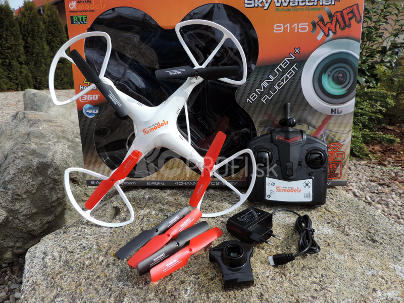 RC dron Sky Watcher 3 - 18min. letu - FPV