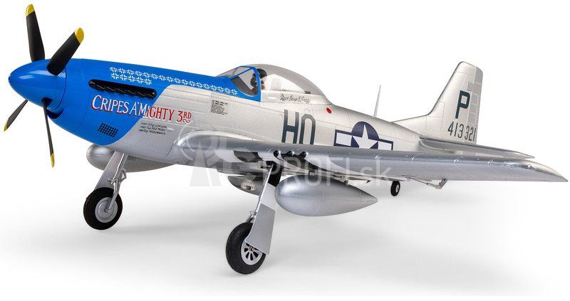 E-flite P-51D Mustang 1.2m SAFE Select BNF Basic