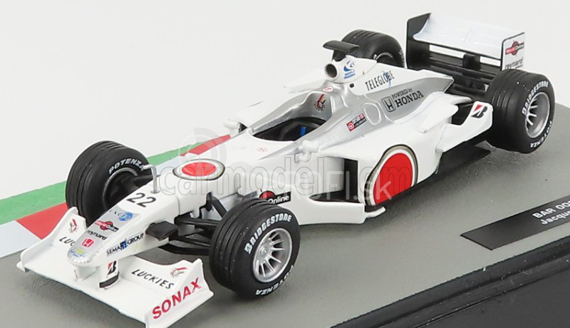 Edicola BAR F1 002 Honda N 22 Sezóna 2000 Jacques Villeneuve 1:43 Biela