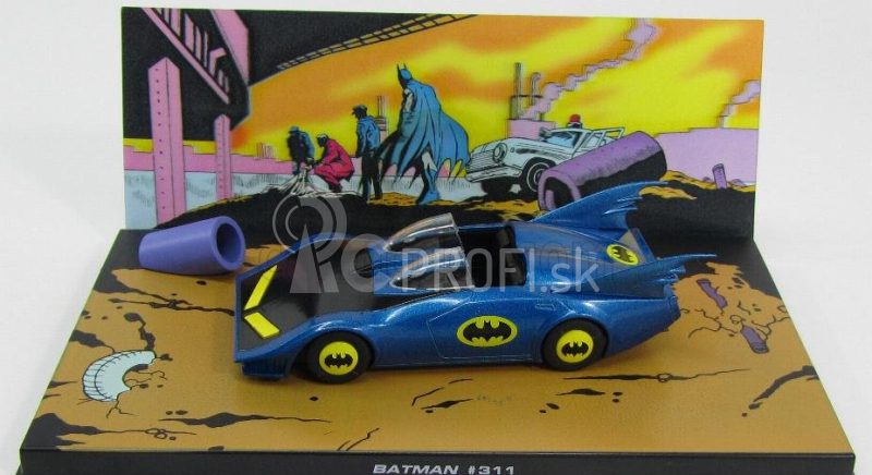 Edicola Batman Batmobile - 311 1979 1:43 modrá matná čierna