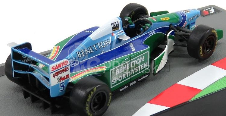 Edicola Benetton F1 B194 Ford N 5 Michael Schumacher Sezóna 1994 Majster sveta 1:43 Zelená Modrá