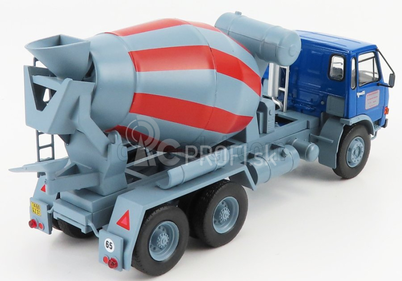 Edicola Berliet Grh230 6x4 Betoniera Tanker Cement Mixer Truck 3-assi 1959 - Movimento Terra 1:43 Modrá sivá červená