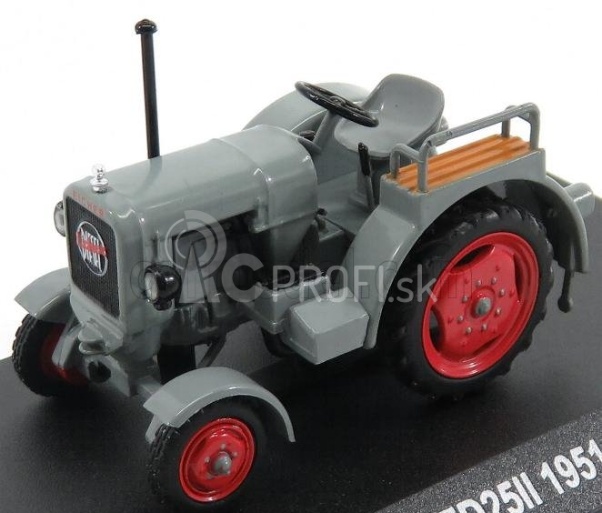 Edicola Eicher Ed25ii Tractor 1951 - Con Vetrina - S vitrínou 1:43 sivočervená