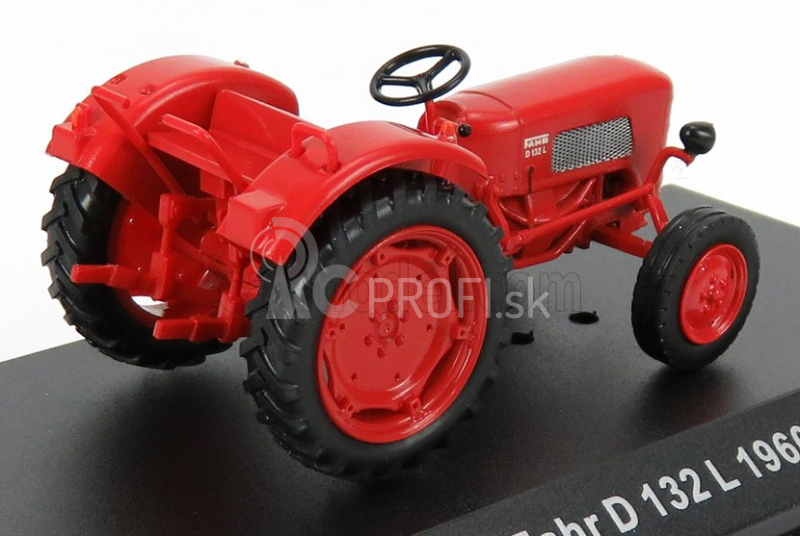 Edicola Fahr D132l Traktor Nemecko 1960 - poškodenie Blister Box 1:43 Červená