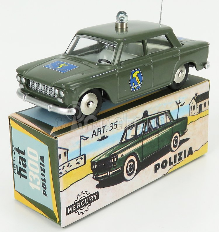 Edicola Fiat 1300 Polizia Autostradale 1961 1:48 Vojenská zelená
