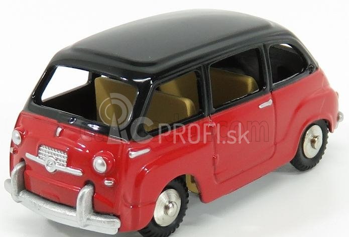 Edicola Fiat 600 Multipla I Series 1956 1:48 červená čierna