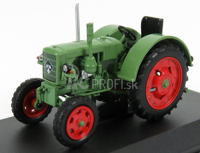 Edicola IFA Rs 04/30 Traktor Nemecko 1953 - poškodenie Blister Box 1:43 Červeno-zelená