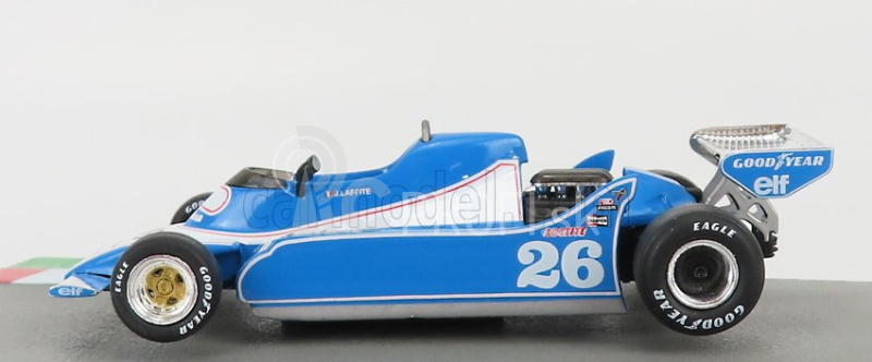 Edicola Ligier F1 Js11 N 26 Sezóna 1979 Jacques Laffite 1:43 Modrá biela