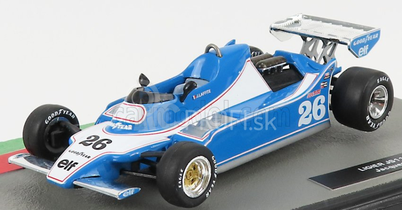 Edicola Ligier F1 Js11 N 26 Sezóna 1979 Jacques Laffite 1:43 Modrá biela