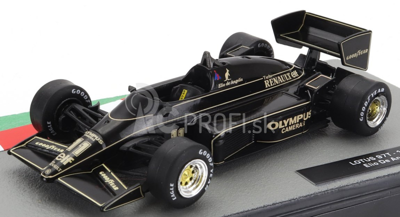 Edicola Lotus F1 97t Renault Turbo Team Lotus N 11 Sezóna 1985 Elio De Angelis 1:43 Čierne zlato