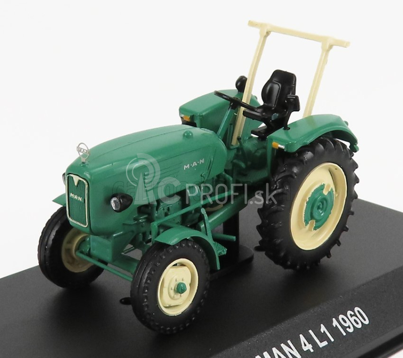 Edicola MAN 4l1 Tractor 1960 - Con Vetrina - S vitrínou 1:43 zelená