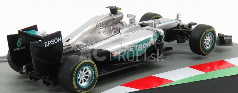 Edicola Mercedes gp F1 W07 Hybrid Amg Petronas N 6 Majster sveta Sezóna 2016 Nico Rosberg 1:43 Strieborná zelená