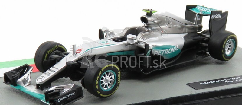 Edicola Mercedes gp F1 W07 Hybrid Amg Petronas N 6 Majster sveta Sezóna 2016 Nico Rosberg 1:43 Strieborná zelená