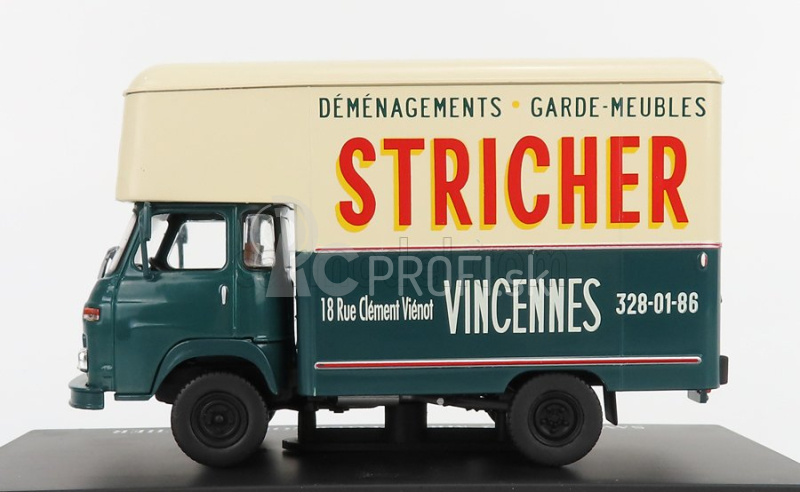 Edicola Saviem Sg2 Mb35 Truck Van Demenagements Garde Meubles Stricher 1972 1:43 Blue Cream