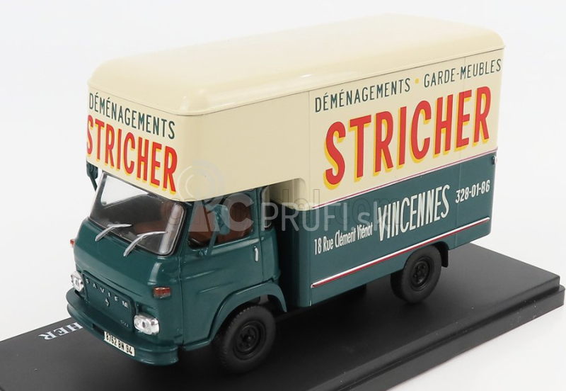 Edicola Saviem Sg2 Mb35 Truck Van Demenagements Garde Meubles Stricher 1972 1:43 Blue Cream