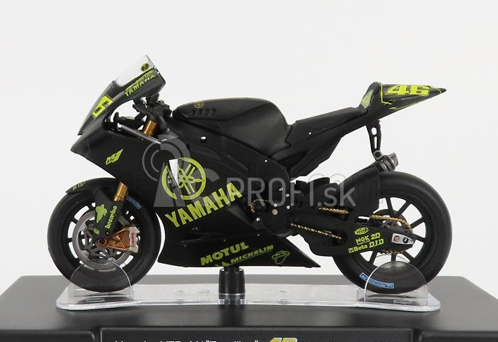 Edicola Yamaha Yzr-m1 N 46 Test Sepang Motogp 2007 Valentino Rossi 1:18 Čierna