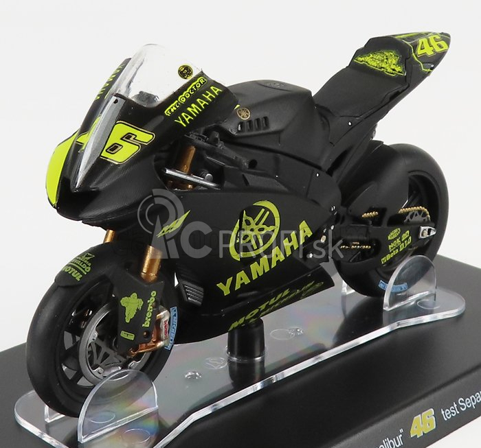 Edicola Yamaha Yzr-m1 N 46 Test Sepang Motogp 2007 Valentino Rossi 1:18 Čierna