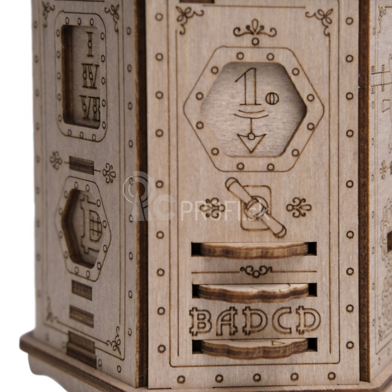 EscapeWelt Fort Knox Pro 3D drevené mechanické puzzle