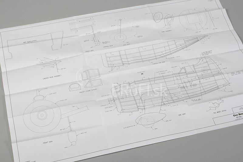 Gee Bee R-1 Racer 610 mm laser. vyrezávaný