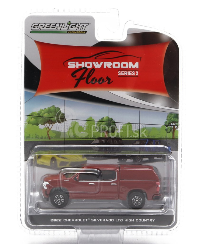 Greenlight Chevrolet Silverado Ltd Pick-up High Country 2022 1:64 Červená