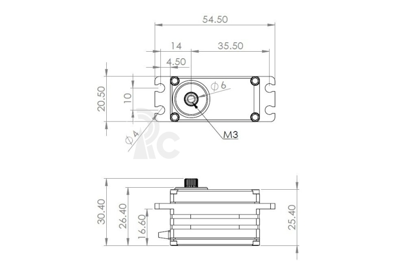 HBL550LX (0,083s/60°, 16,0 kg.cm)