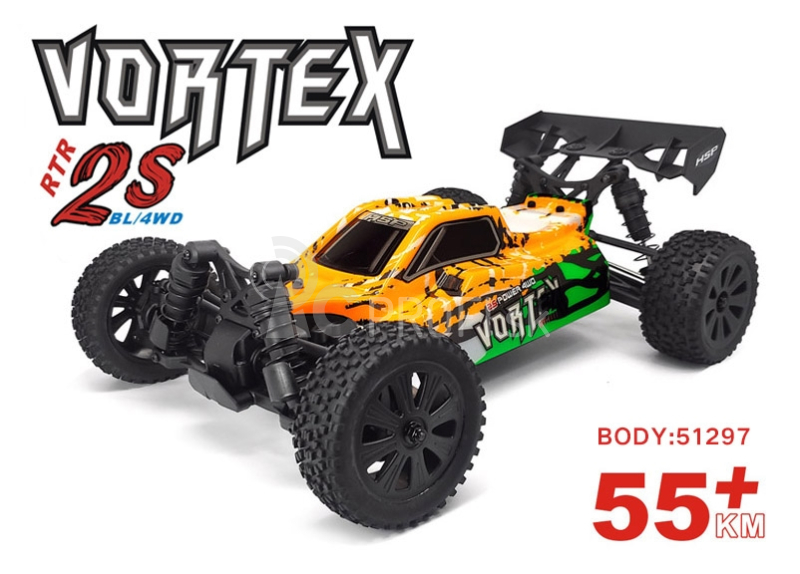 HSP Vortex PRO 1/10 RTR Buggy, oranžová