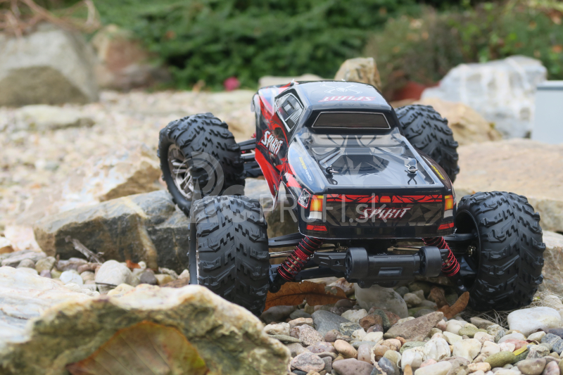 RC auto Q901C Spirit brushless, červená + náhradná batéria