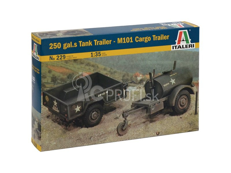 Italeri 250 GAL.S TANK TRAILER – M101 CARGO TRAILER (1:35)