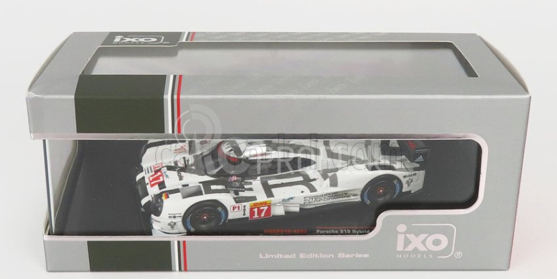 Ixo-models Porsche 919 Hybrid 2.0l Turbo V4 Team Porsche N 17 3. 1000km Spa 2015 T.bernhard - B.hartley - M.webber 1:43 Bielo-sivá čierna