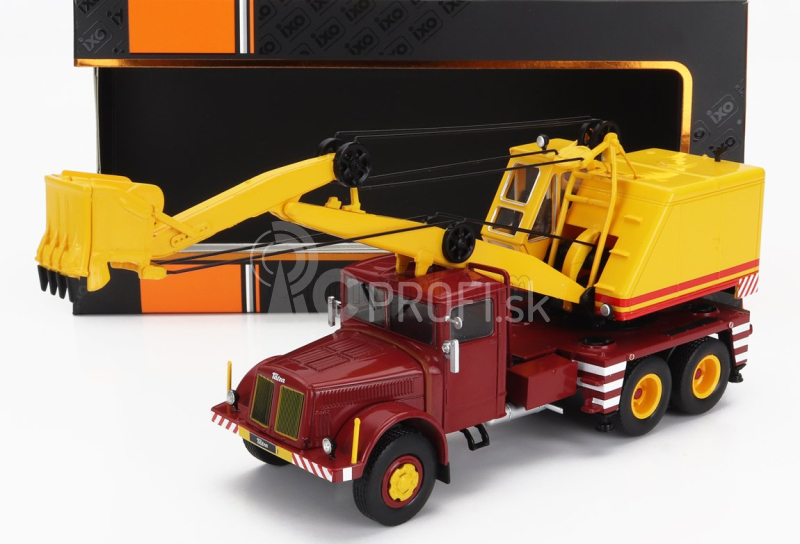 Ixo-models Tatra 111d Truck 3-assi 1958 1:43 Červeno-žltá