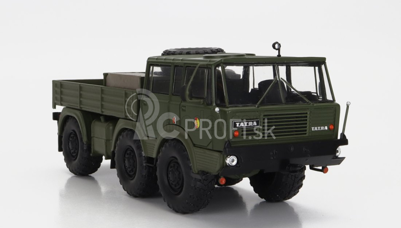 Ixo-models Tatra 813 Nva 6x6 Truck Cassonato Double Cabine 3-assi 1968 1:43 Vojenská zelená