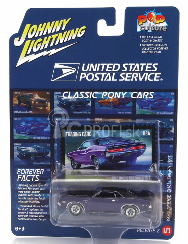 Johnny lightning Dodge Challenger R/t Coupe 1970 1:64 Purple