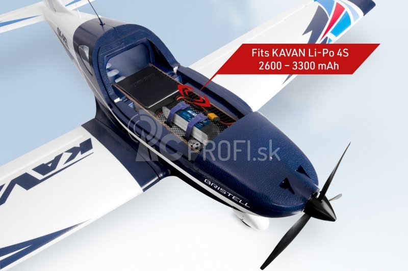 KAVAN Bristell B23 1600 mm ARF – modrá