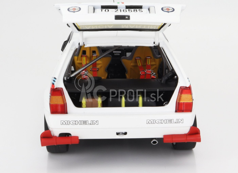 Kyosho Lancia Delta Hf Integrale Evoluzione Martini Racing N 0 Testovacie auto Rally Sezóna 1992 1:18 Biela Modrá Červená