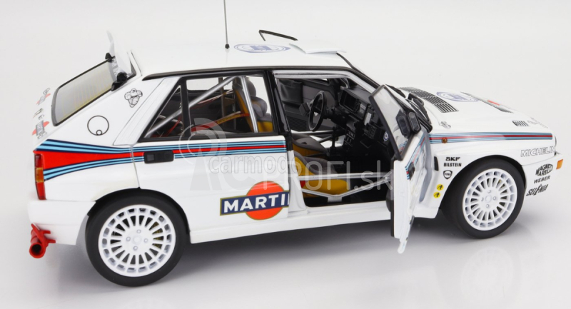 Kyosho Lancia Delta Hf Integrale Evoluzione Martini Racing N 0 Testovacie auto Rally Sezóna 1992 1:18 Biela Modrá Červená