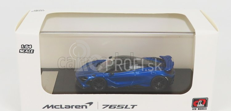 LCD model Mclaren 765lt 2020 1:64 Tmavo modrá
