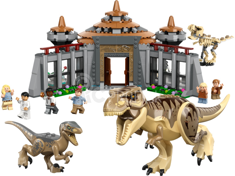 LEGO Jurský svet - Návštevnícke centrum: útok T-rexa a raptora