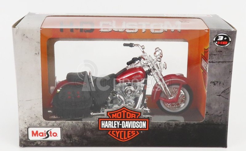 Maisto Harley Davidson Flsts Heritage Springer 1999 1:18 Red